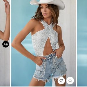 12th tribe white Josie body suit